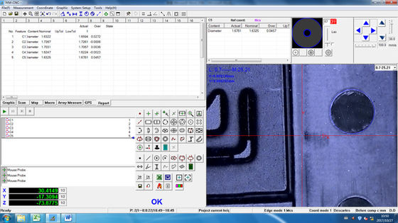 Macchina di misurazione manuale di coordinata di CNC 2D per le muffe di elettronica