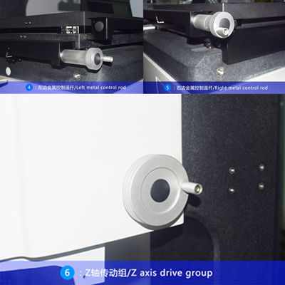 Alta precisione 3um del laboratorio di CNC di visione di misurazione del manuale ottico del sistema 2D